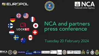 NCA and partners press conference on the LockBit disruption