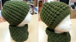 Cappellino ai ferri uomo/donna - Tutorial cuffia unisex double face - punto nocciolina ai ferri