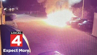 Police seek man in camo who lit patrol cars on fire, shot at them in Sault Ste. Marie