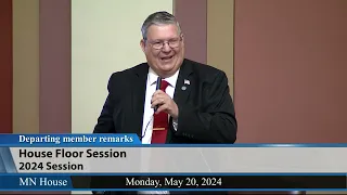 Rep. John Petersburg departing member remarks 5/20/24