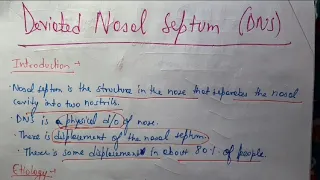 Deviated Nasal Septum (DNS) || ENT