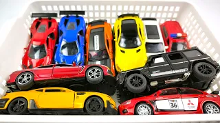 Box Full Of Diecast Cars - Maybach, Brabus, Lexus, Ferrari, Tesla, Lamborghini, Mercedes, Toyota,Kia