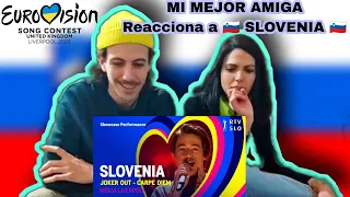 My BESTFRIEND Reacts to SLOVENIA 🇸🇮 Joker Out - Carpe Diem | Eurovision 2023 | REACCIÓN Eslovenia