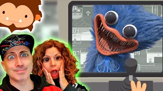 Sneaky Sasquatch y el misterio de las camaras de seguridad PARTE 7 - Es Huggy Wuggy!!