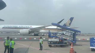 Singapore Airlines Airbus A350 at Chennai