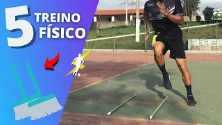 TREINO FÍSICO DE FUTEBOL COM APENAS DUAS VASSOURAS | Boleiro de Elite