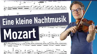 Mozart Serenade from "Eine kleine Nachtmusik" 1. Mov | violin sheet music | piano accompaniment