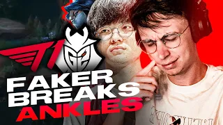 FAKER BREAKS ANKLES - G2 VS T1 MSI 2022 SEMIFINALS - CAEDREL