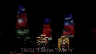 Баку - Flame Towers - Башни Огня