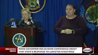 Maine governor holds news conference regarding mass shootings investigation