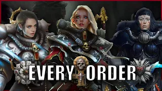Every Single Sister of Battle Order EXPLAINED By An Australian | Warhammer 40k Lore