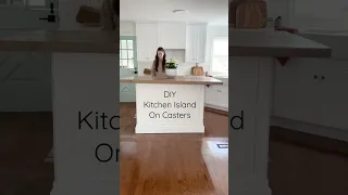 DIY IKEA Kitchen Island On Casters. Kitchen makeover on a budget.