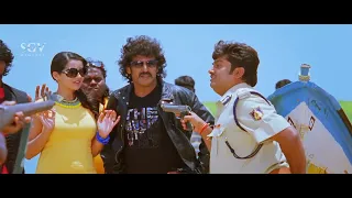 Upendra and Police Gang Playing Antakshari Comedy | Topiwala Kannada Movie Part-7