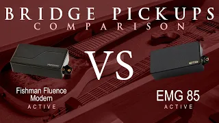 Fishman FLUENCE MODERN (ceramic) vs EMG 85 - Active Bridge Pickup Guitar Tone Comparison Demo