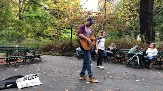 Beatles, you’ve got to hide your love away  - busking in the streets of New York, USA 🇺🇸