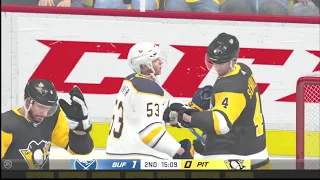 (EA SPORTS NHL 20) PS4 Season Gameplay (Buffalo Sabres vs Pittsburgh Penguins) 10 03 2019