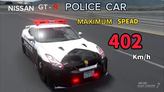 MONSTER   GT-R   402km/h ‼️ POLICE  CAR    #警察　#パトカー　#最高速　　#ps5   # GT7    #ゲーム　　ストレス解消