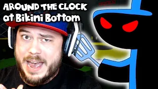 I GOT A PROMOTION TO THE KRUSTY KRAB NIGHT SHIFT!! | Around the Clock at Bikini Bottom (Part 14)