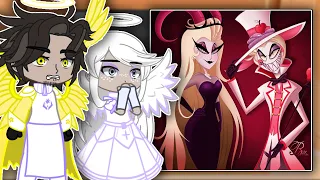 Hazbin Hotel Angels React To Hell | Adam, Lucifer, Alastor | Gacha react