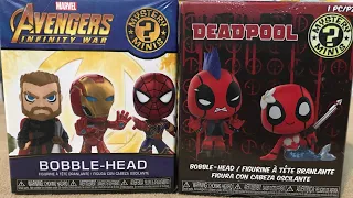 Deadpool Avengers Infinity War Funko Mystery Minis Unboxing Review Bobbleheads Marvel Studios