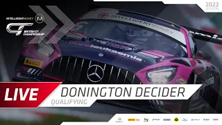 LIVE | Qualifying | Donington | Intelligent Money British GT Championship 2022