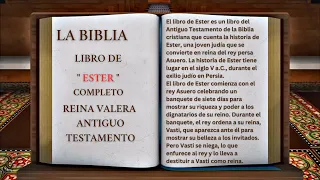 ORIGINAL: LA BIBLIA LIBRO DE " ESTER " COMPLETO REINA VALERA ANTIGUO TESTAMENTO