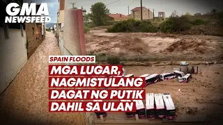 Spain floods – Mga lugar, nagmistulang dagat ng putik dahil sa ulan | GMA News Feed