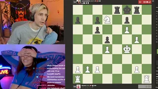 xQc Accidentally Checkmates Andrea Botez