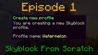 And So It Begins... | Skyblock From Scratch 1