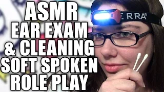 ASMR Ear Exam, Cleaning, & Hearing Test Role Play - Soft Spoken Examination RP with Latex Gloves