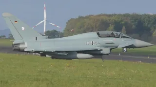 [4K] (German Airforce) Eurofighter Typhoon EF2000 Movements at Nörvenich Air Base [ETNN]