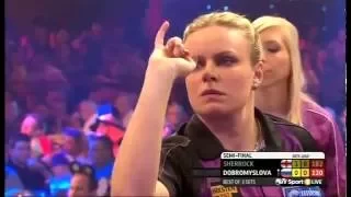 Darts Ladies World Championship 2015 Semi Final Dobromyslova vs Sherrock