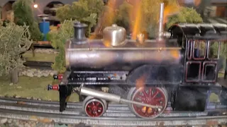 BING LIVE STEAM LOCOMOTIVE BURSTS INTO FLAMES!!