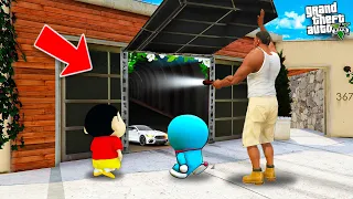 Shinchan Franklin Opening Sceret Door GTA V - Franklin Nobita Sceret Door