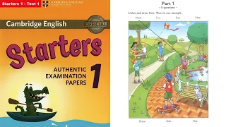 Listening part 1 - Starters Authentic examination paper 1.