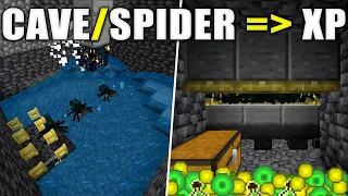 Amazing Spider & Cave Spider XP Farm for Minecraft Bedrock (MCPE, PS4, Xbox, Nintendo Switch)