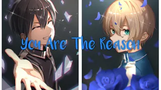 「Nightcore」You Are The Reason - Calum Scott [Switching Vocals + Lyrics]