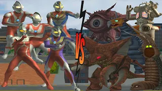 ULTRAMAN VS KING JOE, TIGA VS REICUBAS, ULTRASEVEN VS TWINTAIL DYNA VS GAN-Q JACK 🆚 VAKISHIM #ウルトラマン