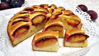 Сливовый пирог,нежный и сочный. Кексовое тесто/Plum Pie