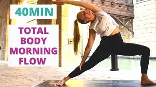 40 MIN | Total Body Yoga Flow | Morning Yoga Class: Awaken