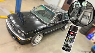 Restoring My Turbo BMW E30 Interior (Tan to Black Spray Paint)