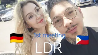 1st meet ✨ with my german girlfriend 🇩🇪 🇵🇭 after 9 months LDR ✨ #relationship #couple