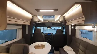 New RV layout in Swedish motorhome. Kabe TM Royal X870 LXL