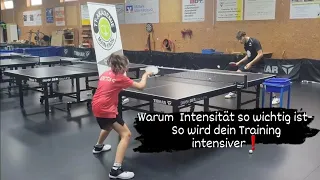 Trainingsintensität im Tischtennis - Darauf solltest du achten 🏓👍