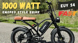 EUY S4 is best value E-moped Style Ebike that can go 30MPH | $1399