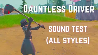Comparing Dauntless Driver Pickaxe to Driver Pickaxe in Fortnite / In-Game Review and Sound Test