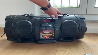 JVC NB 75 Boomblaster Boombox Bass Test