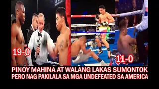 GRABE ANG LAKAS NG PINOY! DALAWANG UNDEFEATED AMERICAN BAGSAK PATI MEXICAN PROSPECT DI NAKALIGTAS