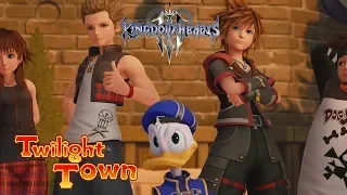 Kingdom Hearts 3 - Twillight Town Complete Walkthrough (60 Mins of New Gameplay) [1080p 60FPS HD]