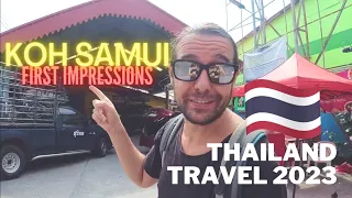 FIRST DAY IN KOH SAMUI 🇹🇭 Lamai Beach + Street Food + View Point - Visiting Thailand in 2023